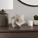 Thornton White/Beige Marble Knot