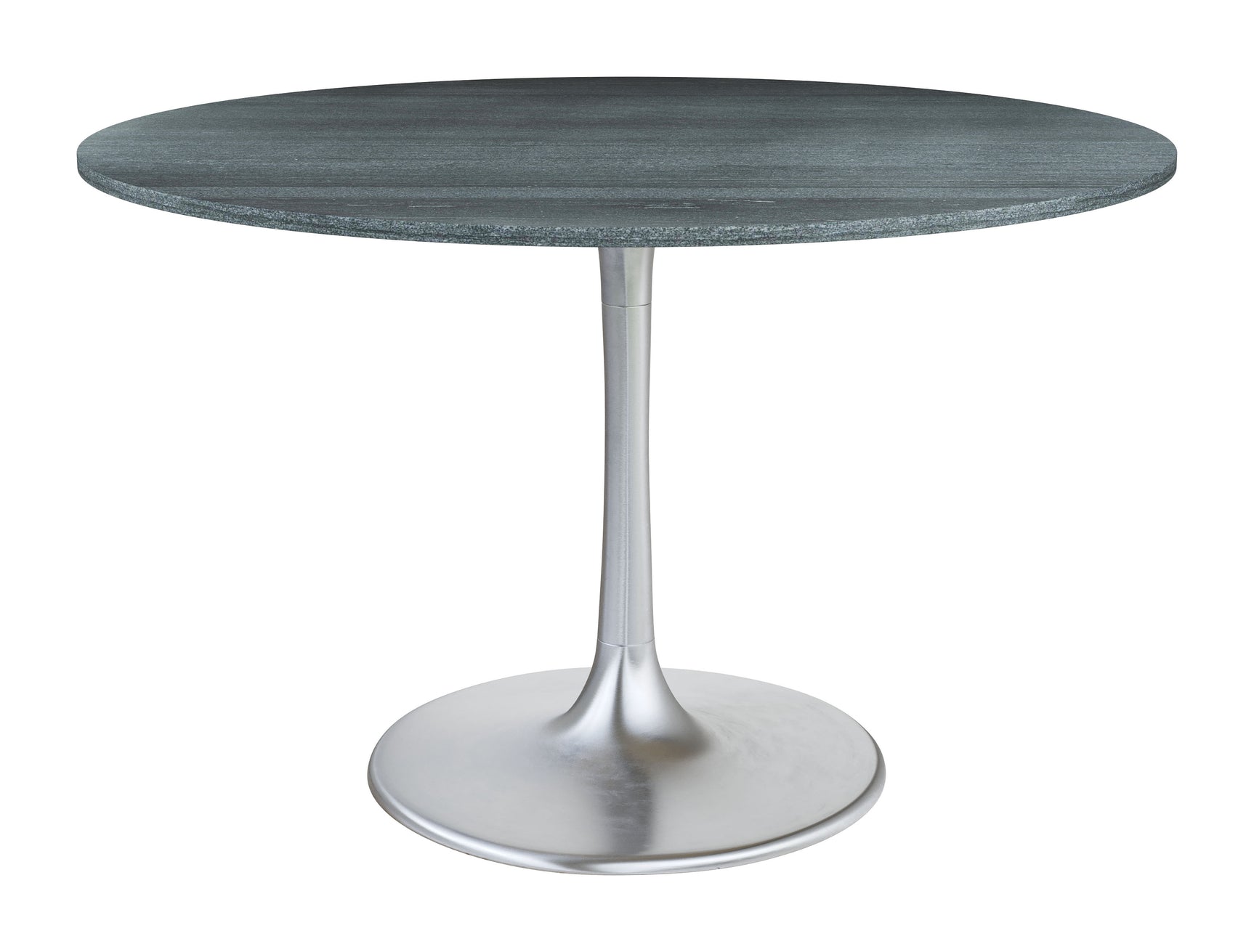 Metropolis Gray & Silver Dining Table