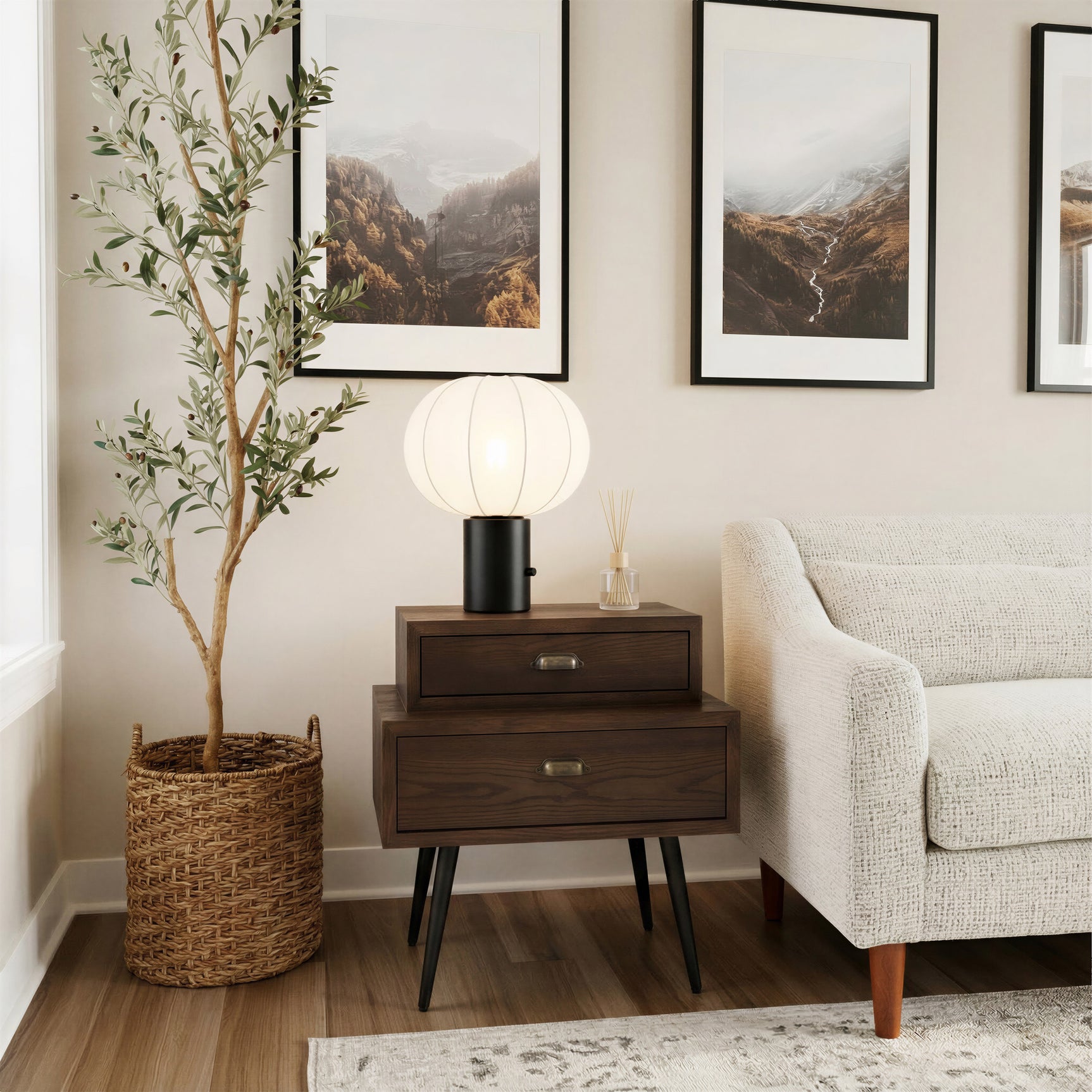 Wisteria White Table Lamp