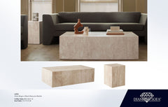 Ark Beige Marble Coffee Table - Ornate Home