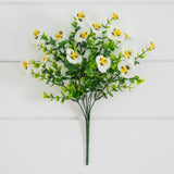 13in. UV Resistant Artificial Pansy Bush (Indoor/Outdoor) - Set of 12