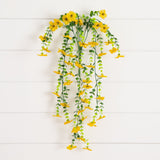 30" UV Resistant Artificial Daisy Hanging Plant (Indoor/Outdoor) - Set of 6