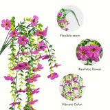 30" UV Resistant Artificial Daisy Hanging Plant (Indoor/Outdoor) - Set of 6