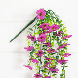 30" UV Resistant Artificial Daisy Hanging Plant (Indoor/Outdoor) - Set of 6