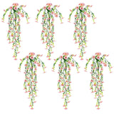 30" UV Resistant Artificial Daisy Hanging Plant (Indoor/Outdoor) - Set of 6