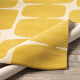 Astor Yellow Modern Wool Rug - Clearance