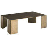 Eclipse Black Nickel 46" Wide Cocktail Table
