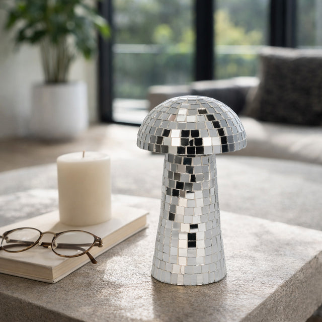 Lakeshore Silver Small Mosaic Mushroom