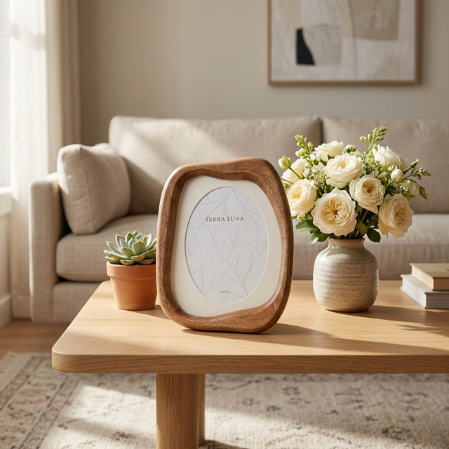 Litchfield Natural Organic Shaped Matted Photo Frame
