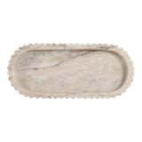 Clay Beige Marble Dish with Legs