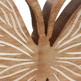 Hooper White/Natural Large Distressed Wood Butterfly