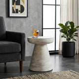 Ranchita White Wood Side Table
