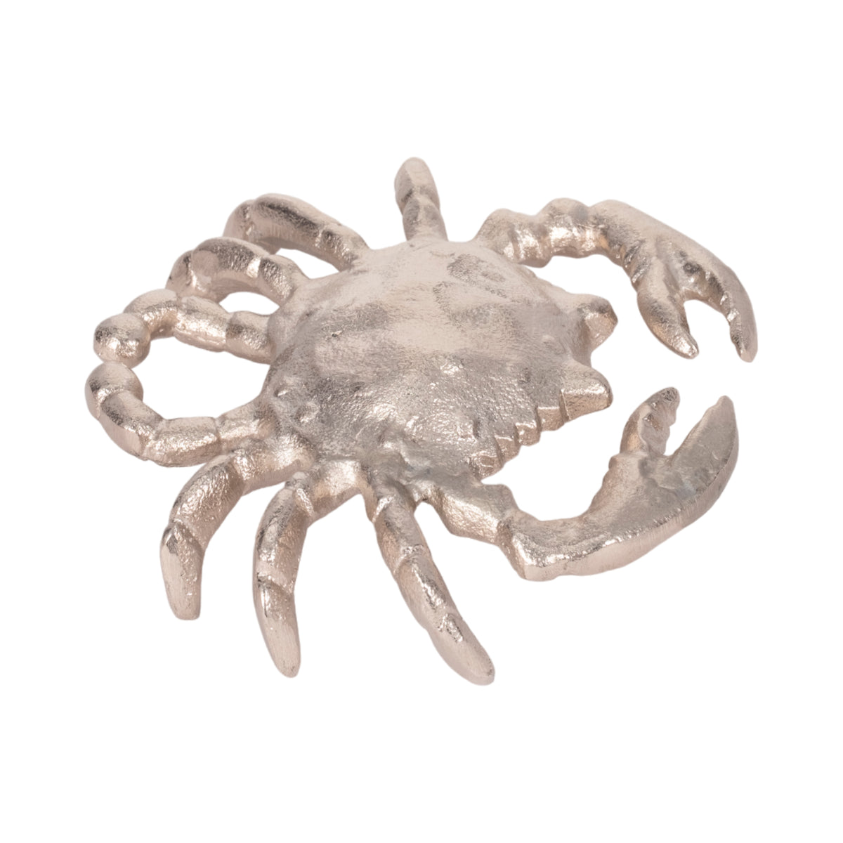 Imola Silver Metal Crab Decor