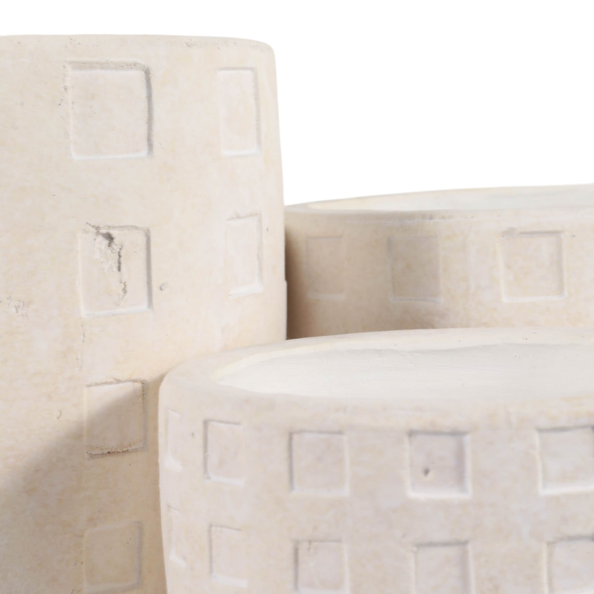 Leonaburn Ivory/White Planters (Set of 3)