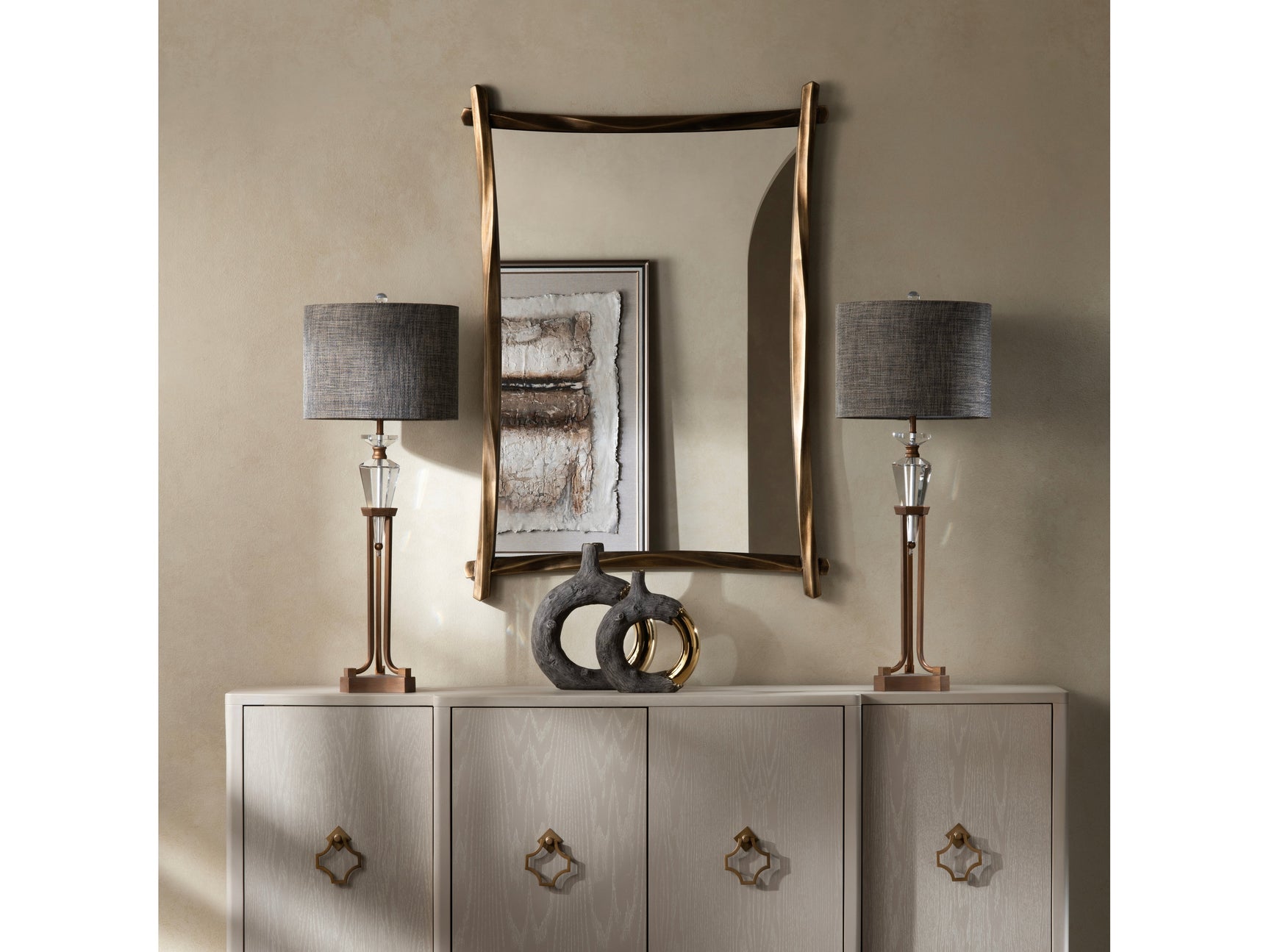 Cullen 1 Gold Wall Mirror