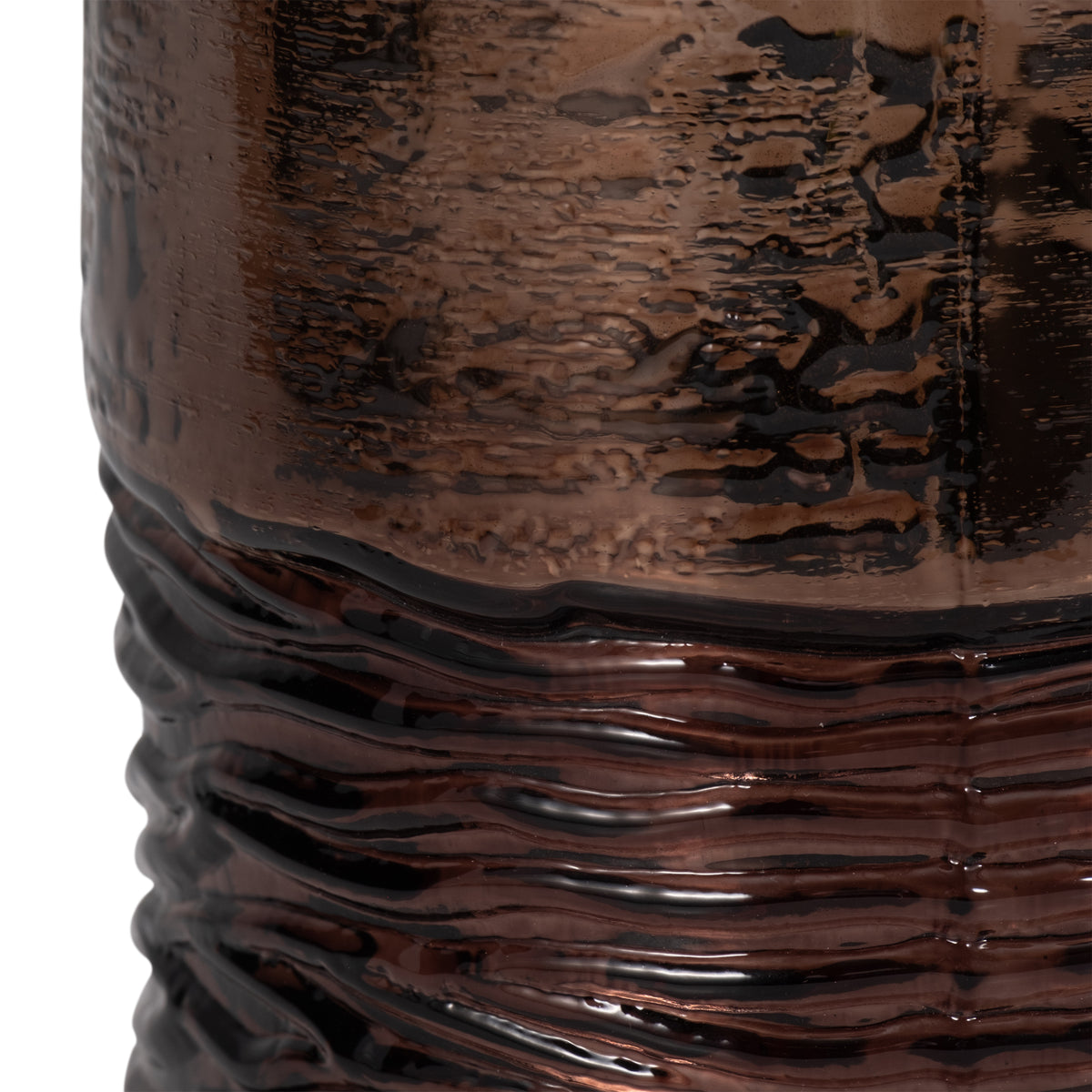 Llanada Bronze Small Glass Textured Enamel Vase