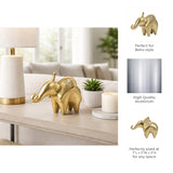 Bonilla Gold Metal Trunk Up Elephant