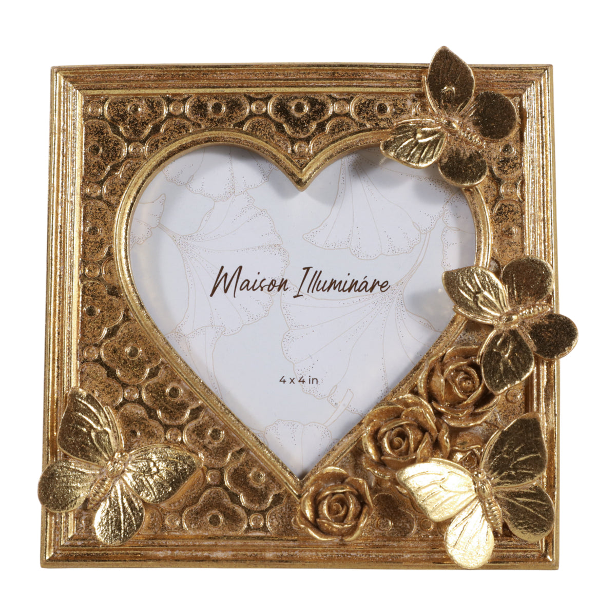 Trimmer Gold Heart Cut-Out Spring Photo Frame