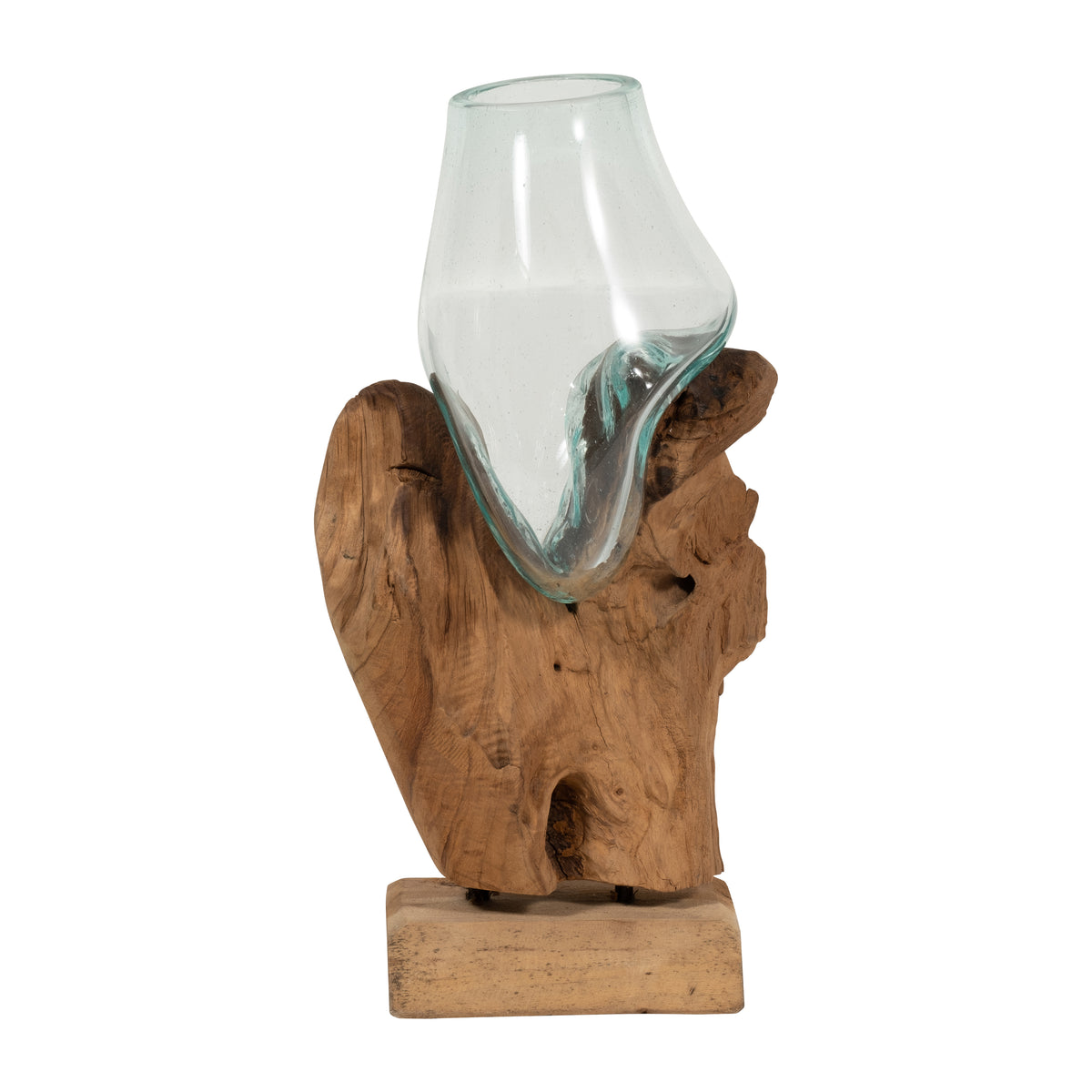 Barronford Brown/Clear Glass Vase