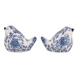 Freshwater Blue/White Chinoiserie Birds (Set of 2)