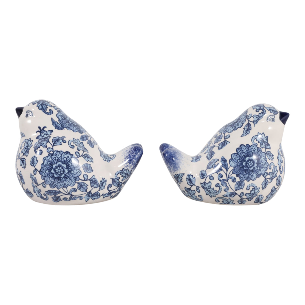 Freshwater Blue/White Chinoiserie Birds (Set of 2)