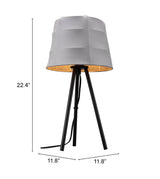 Mozzi Gray & Black Table Lamp
