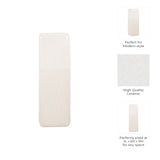 Coromar Ivory Ceramic Squared Grooved Vase