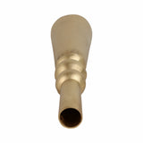 Leesville Gold Metal Abstract Pillar Vase