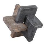 Thornton Black/Tan Marble and Dark Travertine Knot