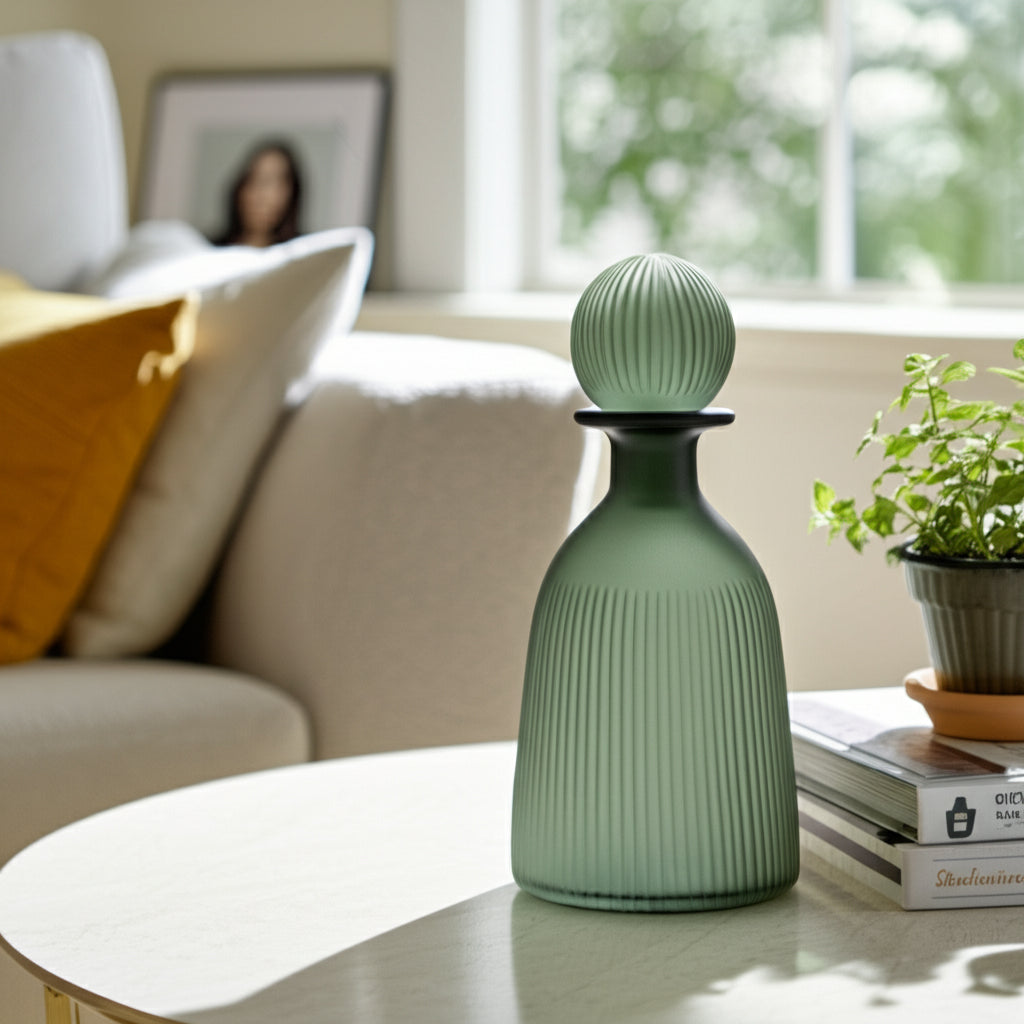 Elsa Green/Smoke Large Glass Vase