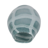 Pearlcrest Blue/White Glass Vase
