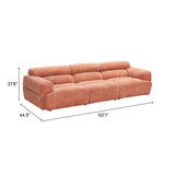 Alis Orange Modular Sectional