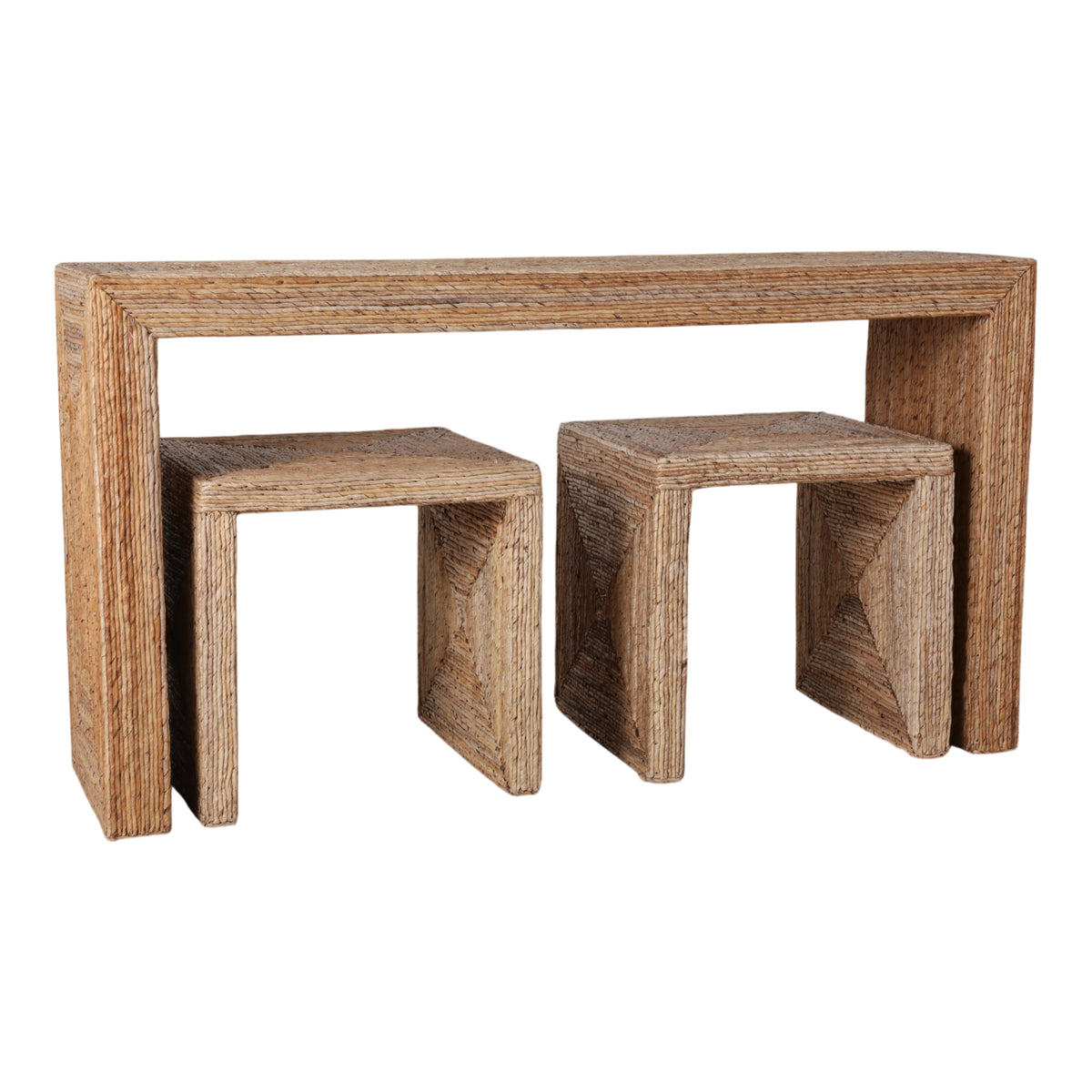 Warrenworth Tan/Brown Consoles (Set of 3)