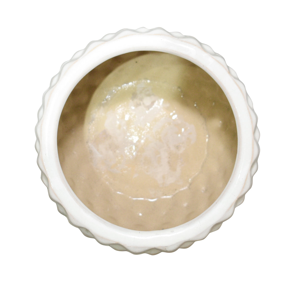 Fredericks White Textured Planters (Set of 3)