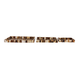 Dunlapbrook Brown/Tan Trays (Set of 3)