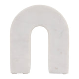 Hillcrest White Large Marble Horseshoe Tabletop Decor - 17596-01EC