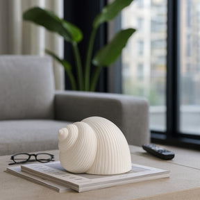 Cleoside White Bonnet Seashell Decor