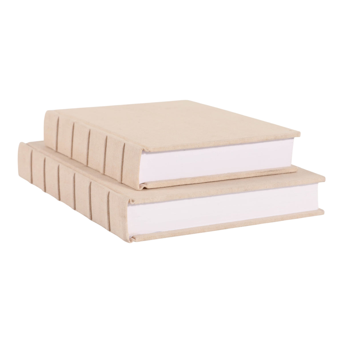 Tobin Ivory Canvas Decorative Note Book (Set of 2)