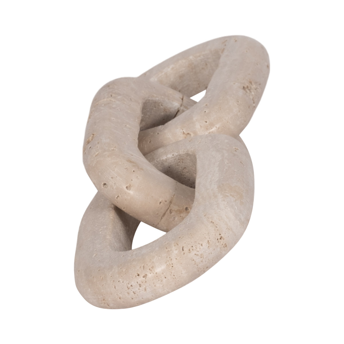 Slagger Tan Travertine 3 Link Chain Decor