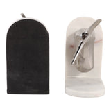Almacrest White/Silver Bookends (Set of 2)