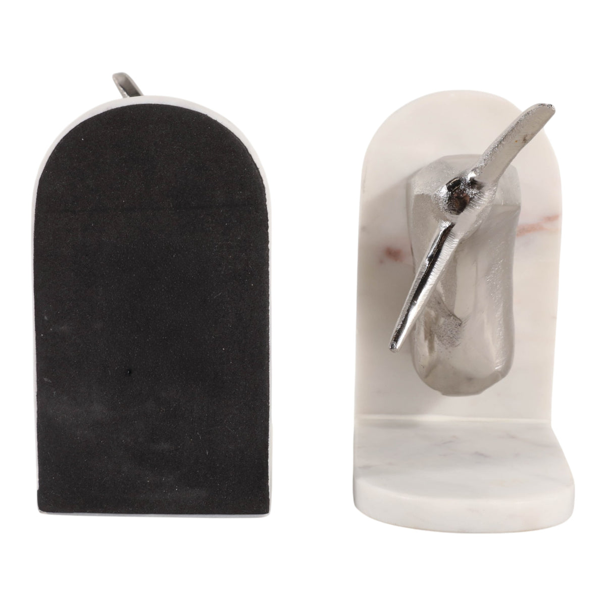Almacrest White/Silver Bookends (Set of 2)