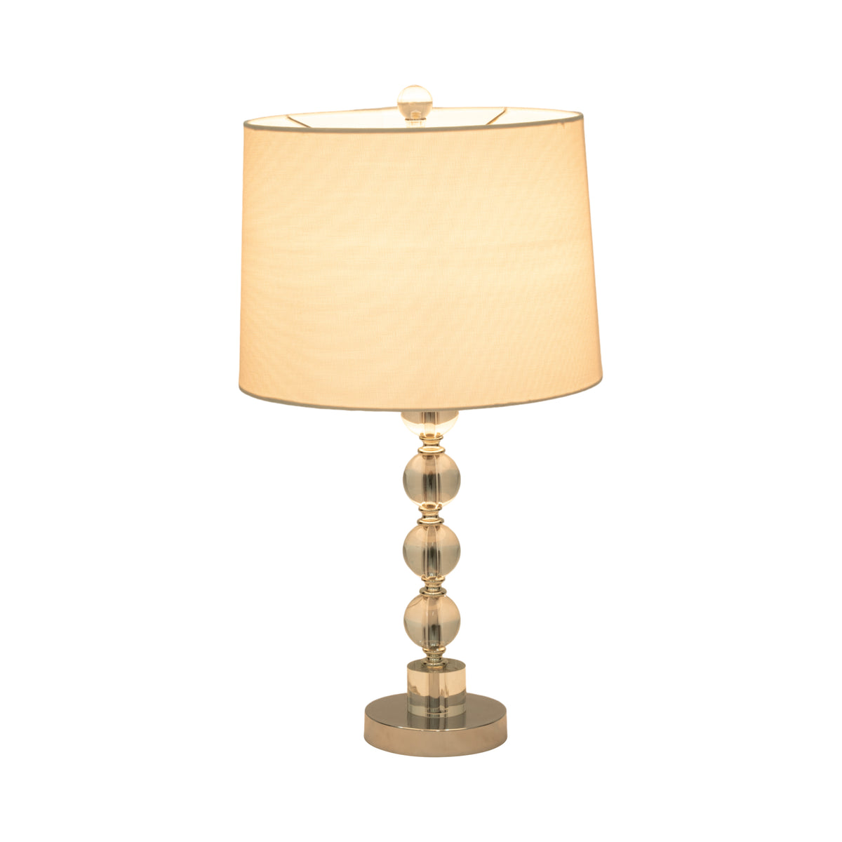 Wildflower Silver Crystal Table Lamps (Set of 2)