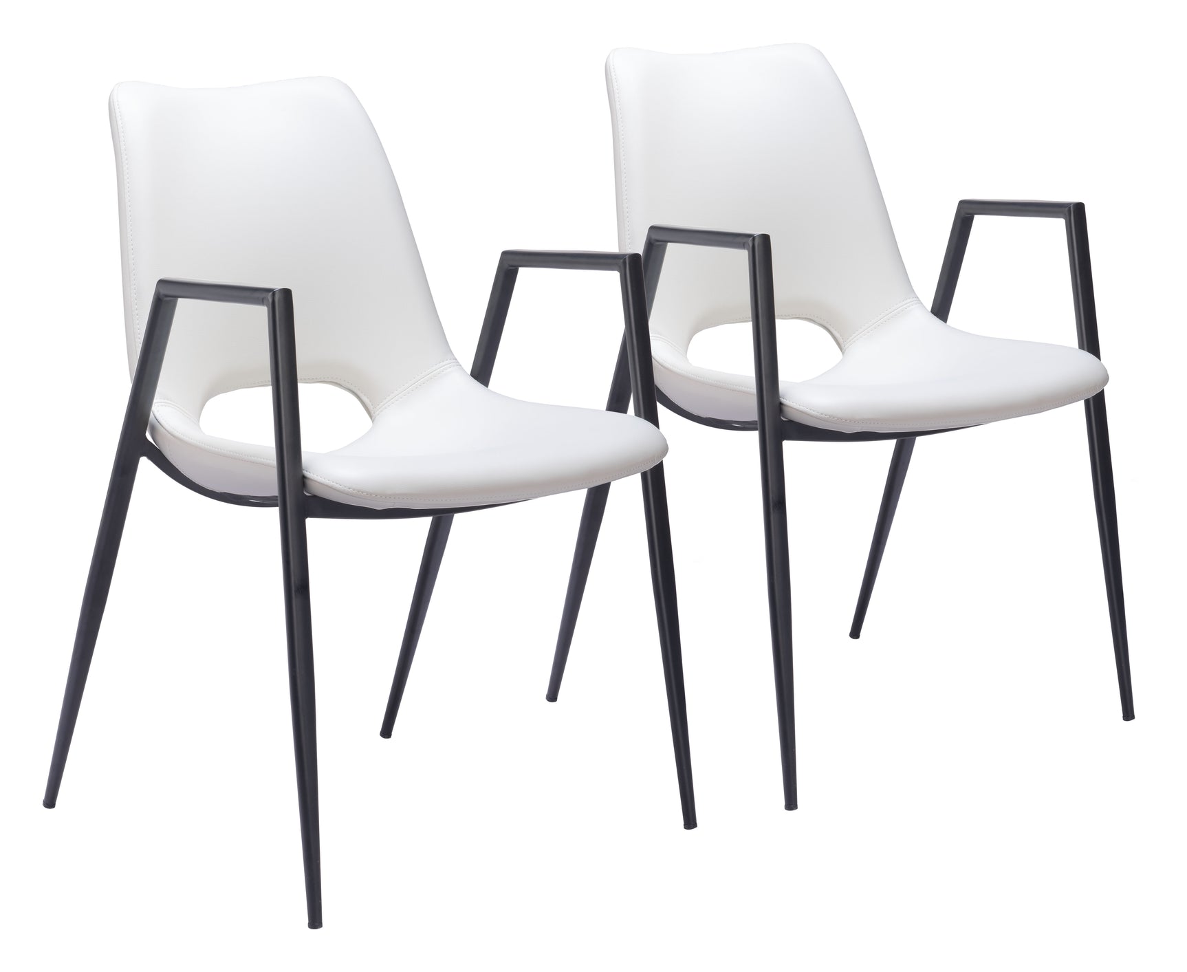 Desi White Dining Chair (Set of 2)