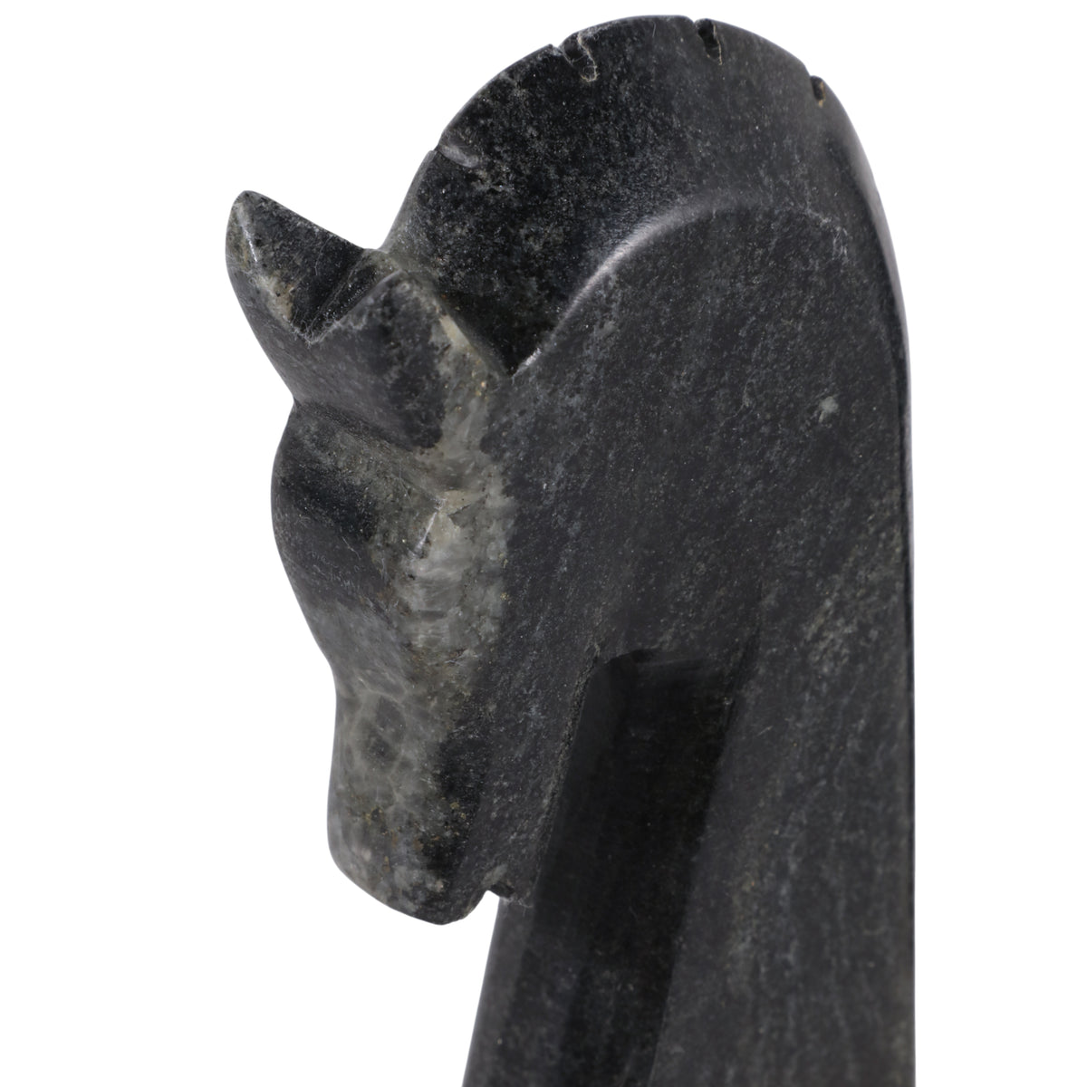 Coffee Black/White Marble Rustic Horse Bookends (Set of 2)