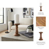 Hackettridge Brown/Tan Small Candle Holder