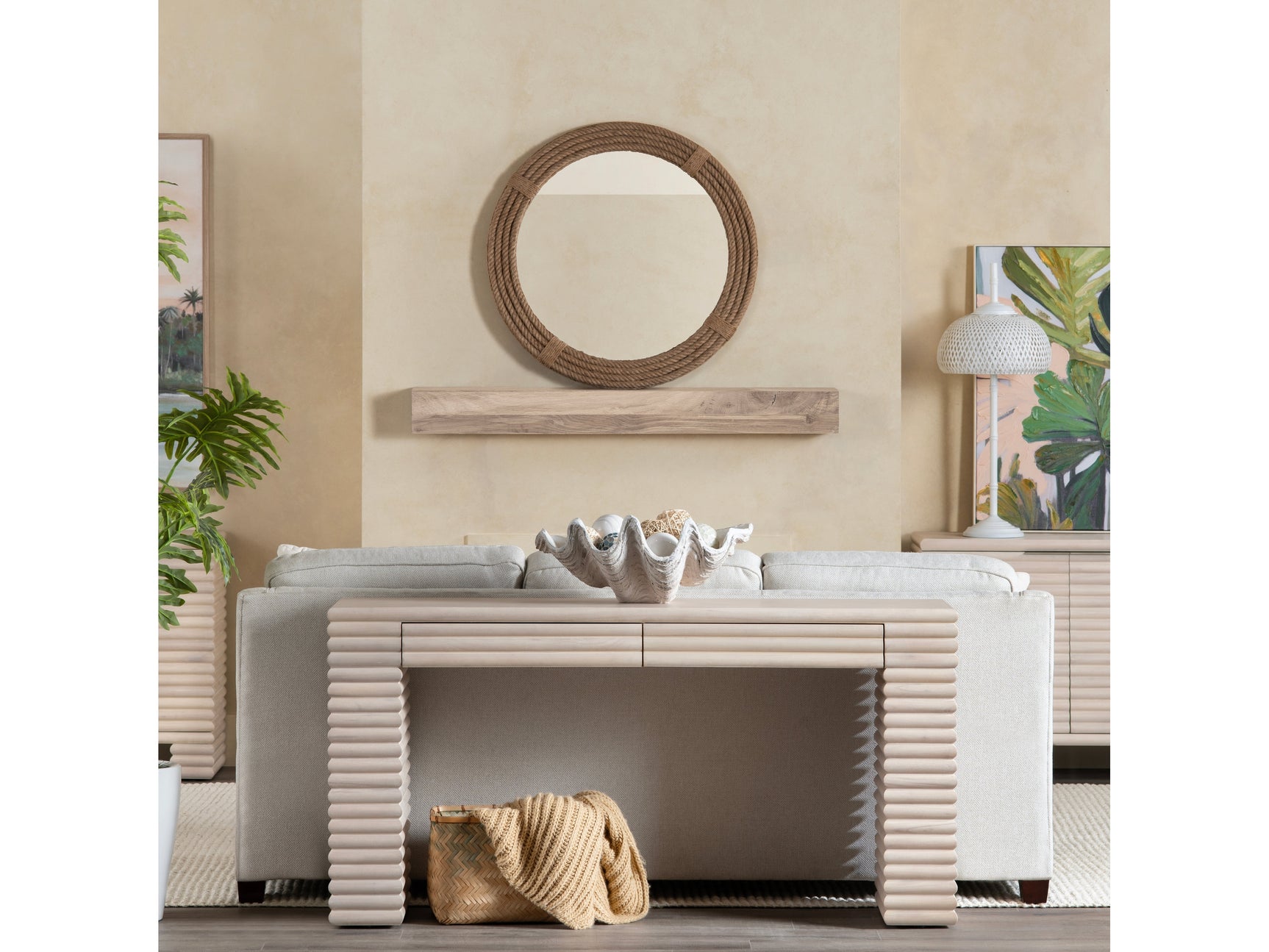 Bow Brown Wall Mirror