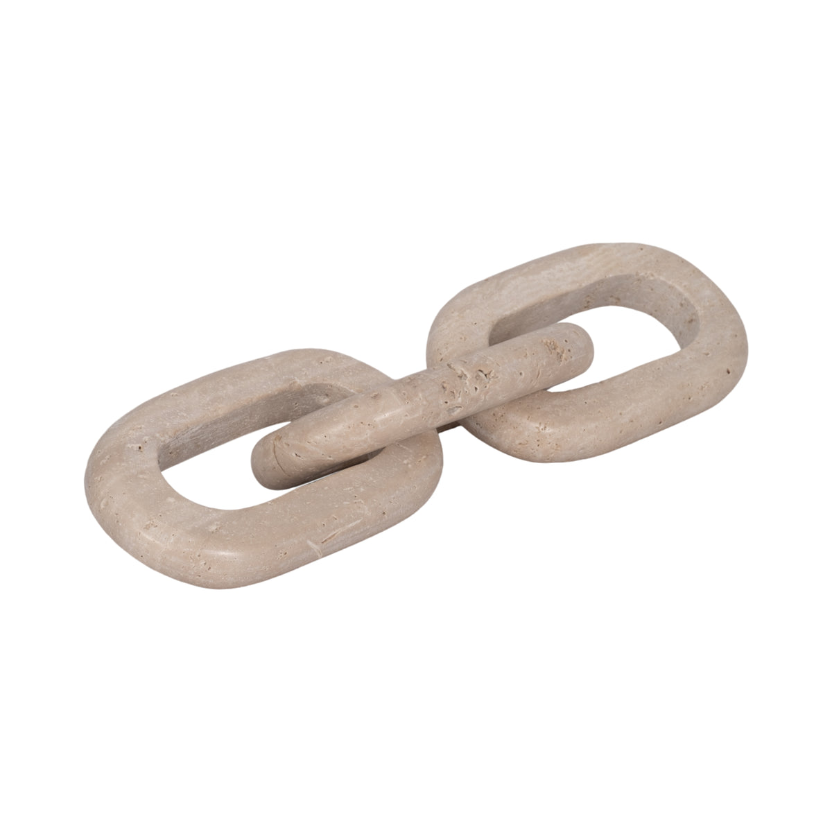 Slagger Tan Travertine 3 Link Chain Decor