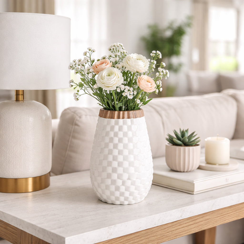 Gortonrun White Vase
