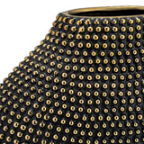 Riverbank Black/Gold Ceramic Beaded Vase