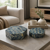 Progress Multicolor Hexagon Boxes (Set of 2)